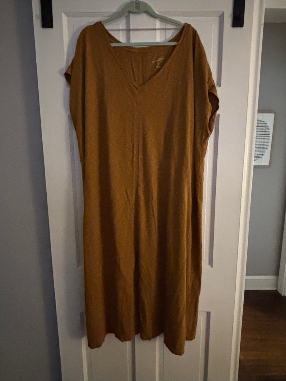 Universal Thread Relaxed V-Neck Maxi Dress in Mustard